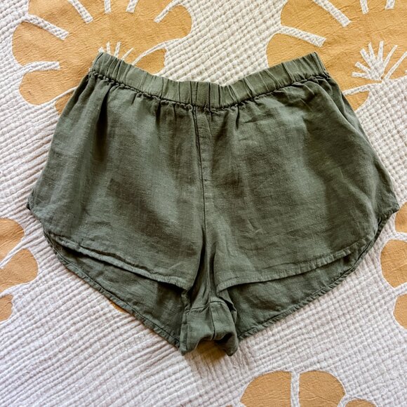 Mate the Label Linen Micro Shorts - Picture 1 of 3
